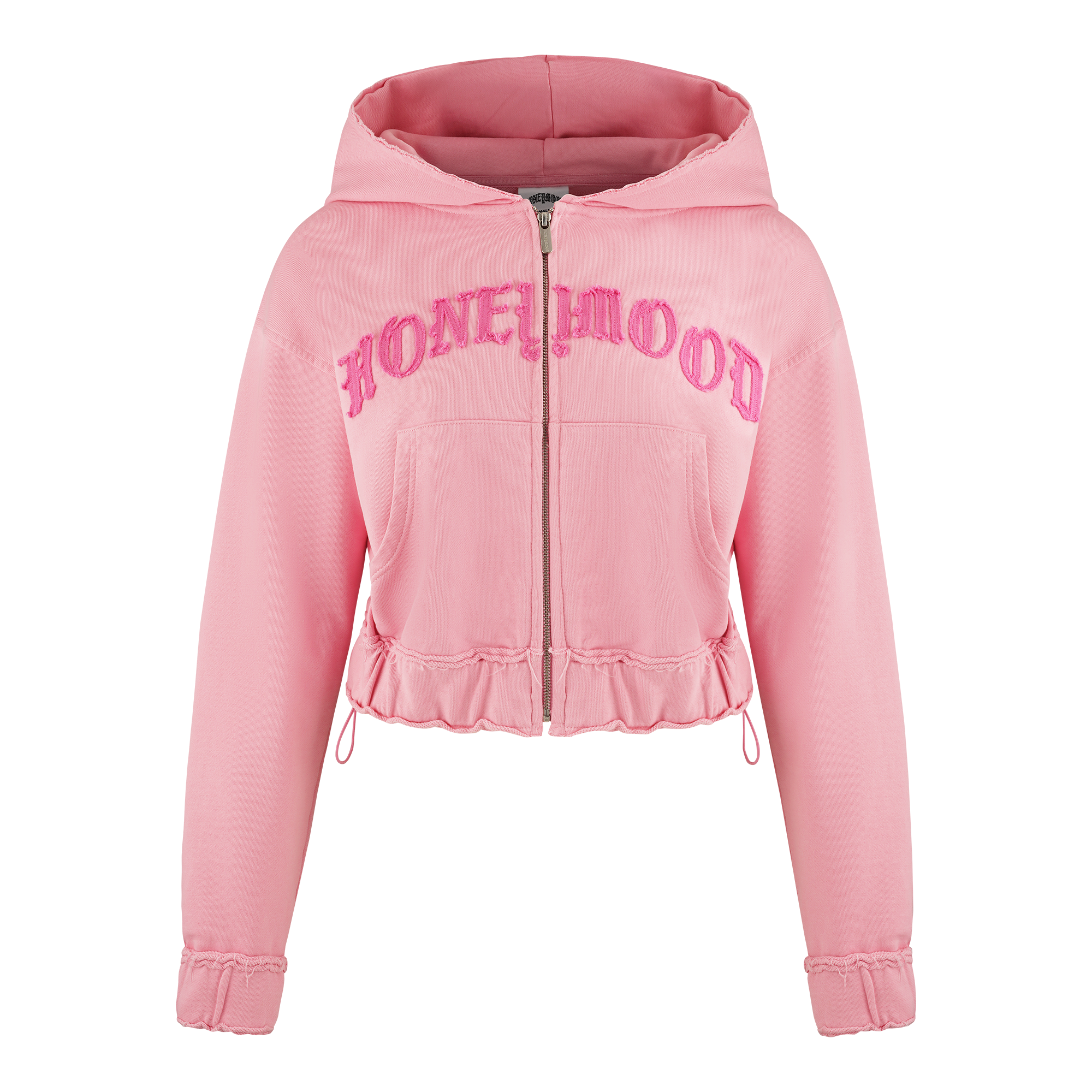 Honeymood - Cropped Zip Hoodie